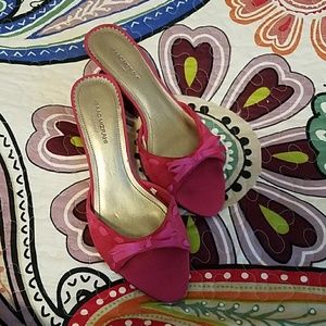 Hot pink sandals